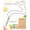 BOLAGTIER Breathing Necklace Stop Smoking Aid with Flavor Filter (Silver)