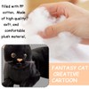 QYJMLH Black Cat Plush Toy, Cat Cuddly Toy, Cuddly Toy,