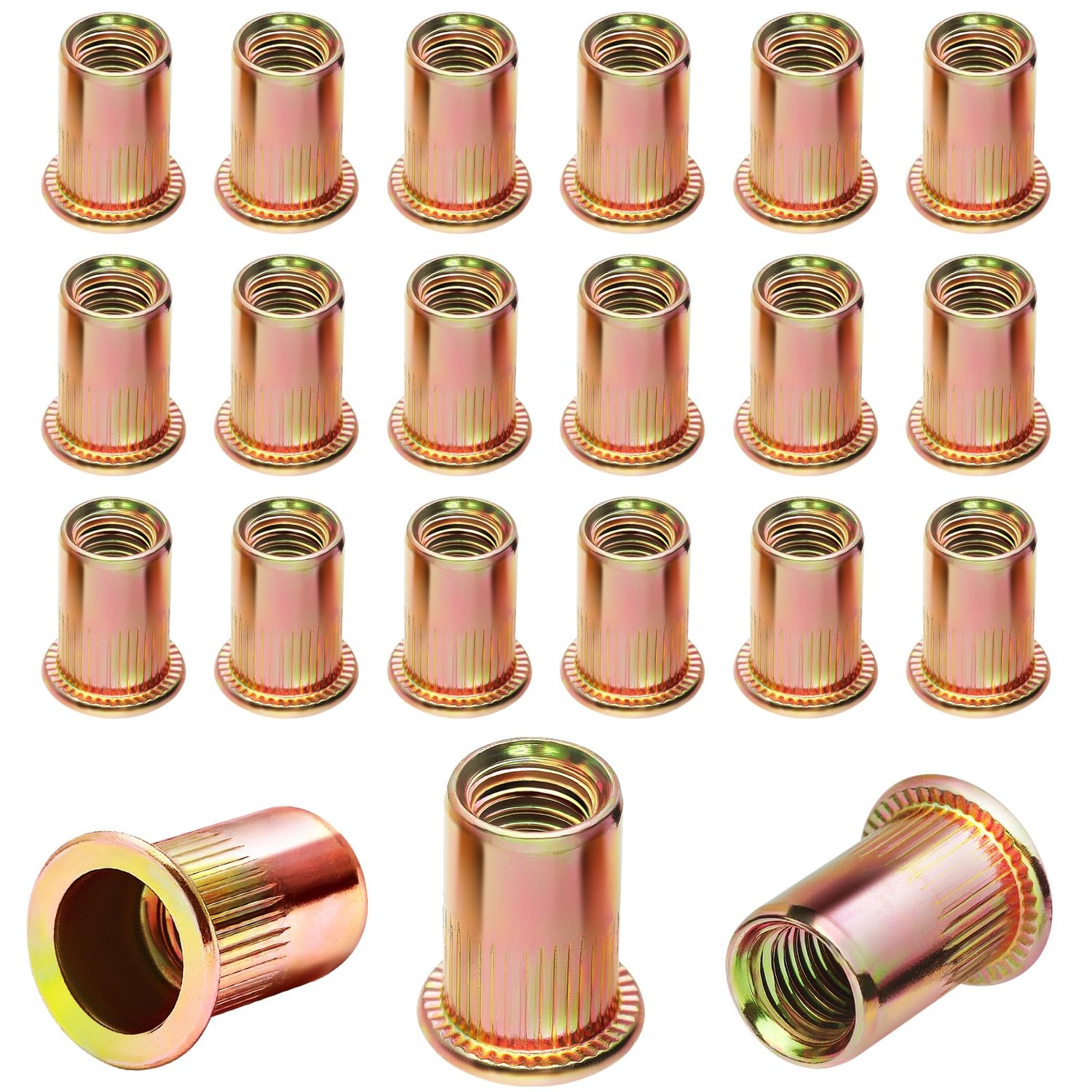 Rivet Nuts Retractable Nuts Thread Rivets M6 & M8 Blind Rivet Nuts Pack ...