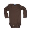 Cosilana, Baby Bodysuit Long Sleeve, 70% Wool, 30% Silk (Brown,