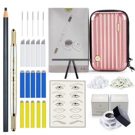 Microblading Set, Mokohoa Microblading Pen with Mapping Kit Microblading Pen Microblade Eyebrow Pencil Brow Mapping Kit by Maquillaje PMU Supplies Brow Daddy Pigment for Beginners and Artists