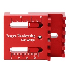 Woodworking Mini Gaps Gauge Aluminum Alloy Depth Measuring Sawtooth Ruler