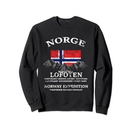 Wikstroem Norway Nordland Lofoten Expedition Used Look Sweatshirt, black