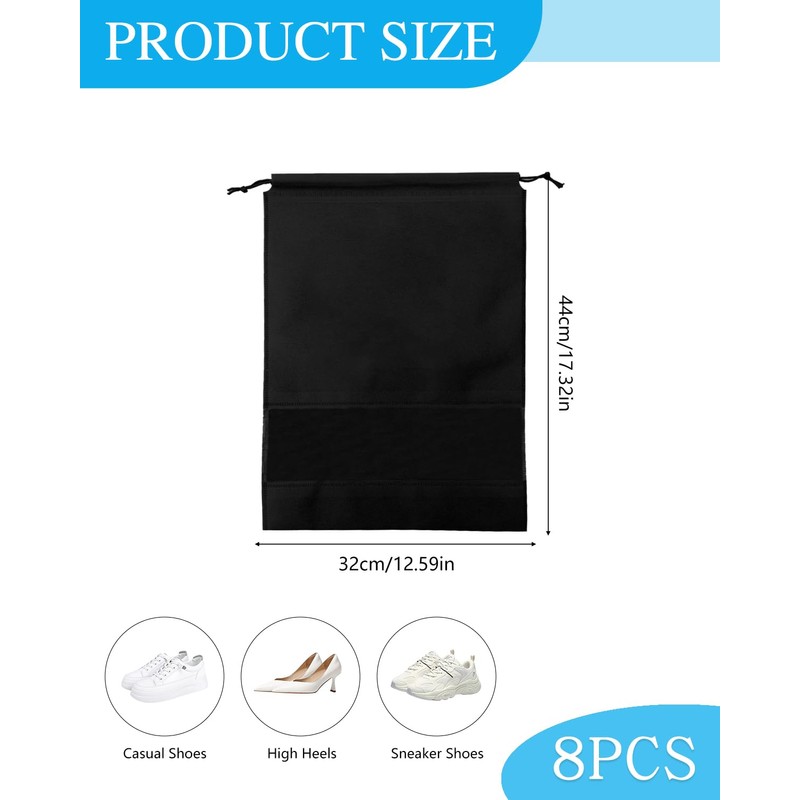 KGDUYC Shoe Storage Bags – 8 Pieces Shoe Bags Travel
