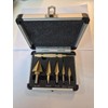 Step Drill Bits Set 6PCS High Speed Steel Titanium Coated