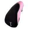 Andux Golf Schlägerkopfhüllen Holzkopfhüllen 460CC Driver Reißverschluss 3 Stück Schwarz/Rosa