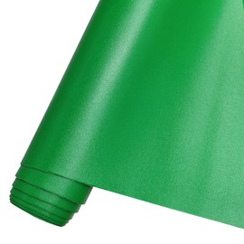 HYANG Smooth Solid Color Green Faux Leather Sheets 1 Rolls 12"X53" (30cmX135cm),Faux Leather is Great for, Bows,Earrings Handmade DIY Craft Projects Making