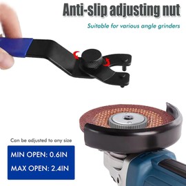 Angle Grinder Wrench Kit, 1PCS Angle Grinder Wrench & M14 Flange Nuts, 40Nm Withstand Torsion, Compatible for Makita for Ryobi for Bosch Angle Grinder Parts