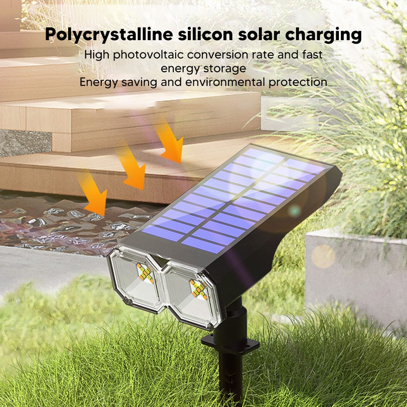 Solar Landscape Spotlights LED Outdoor IP65 Waterproof Solar Spotlight for