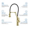 KIBI Engel Single Handle Pull Down Faucet for Kitchen Sink