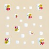 24PCS Square Press on Toenails Short False Toenail with Flower