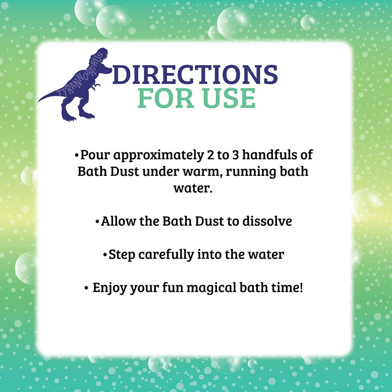 Elysium Spa Apple Scented Dinosaur Bath Dust