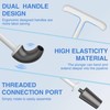 Cinola Upgraded Toilet Plunger with Holder, Wall Mounted Toilet Bowl