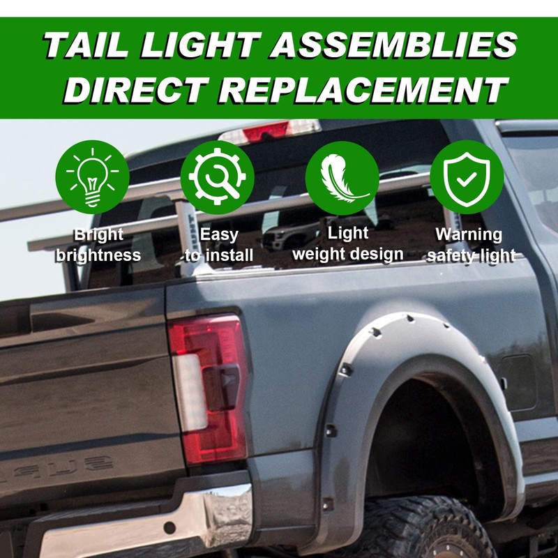 Lochnchn Tail Rear Light W/Blind Spot Compatible with 2017 2018