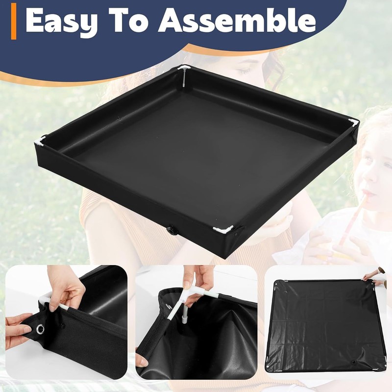 Shower Pan - Folding Shower Base Portable Floor - Standing