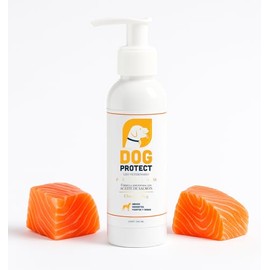Metazoo Aceite de salmón para Perro Premium - vitaminas para Perro. Omega 3, 6 y 9 - suplemento para Mascota, Anti caida de Pelo. Dog Protect Premium (120 ml)