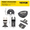 VEVOR 50 PCS Oscillating Saw Blades, Universal Quick Release Oscillating