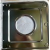 Stanco 9" x 9.25" Chrome Square Gas Range Drip Pan,