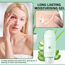 Gel Hidratante Para Rostro Y Cuerpo, Gel No Pegajoso Para Después Del Sol, Loción De Aloe Vera, Cuidado De La Piel, Hidratación Facial Refrescante De Rápida Absorción Y Larga Duración Para