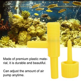 Zerodis Válvula de Control de Flujo de Aire del Acuario 20 Piezas, válvula de regulación de la Bomba de Aire del Tanque de Peces de plástico Accesorios del Acuario para Tubo de 4 mm
