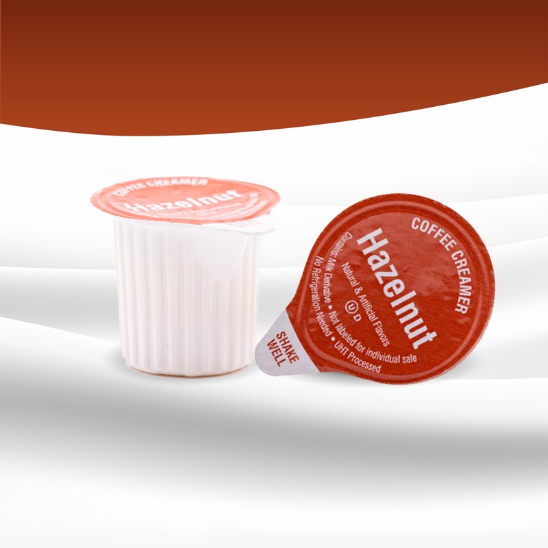 Heartland Non Dairy Liquid Coffee Creamer, Hazelnut, 200 Single Serve