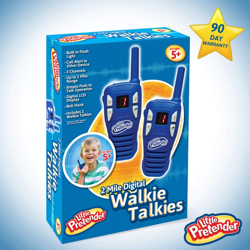 Little Pretender 2 Pack Walkie Talkies For Kids, 2 Mile
