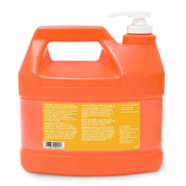 GOJO 0945-04 Hand Cleaner: 1 gal Pump Spray Bottle Liquid, Orange Scent