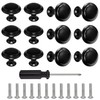 LBING Drawer Knobs, Furniture Knobs, Cupboard Knobs, Matt Black, Pack