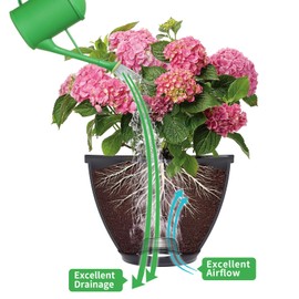 BBpara Inner Plant Pots Drainage Mesh,Anti-Clog Aeration Grid for Large XL Planter Pots,3D Dense Hole，Excellent Airflow&Drainage to Prevent Root Rot,Stainless Steel, 2 Sets(Pots not Included).