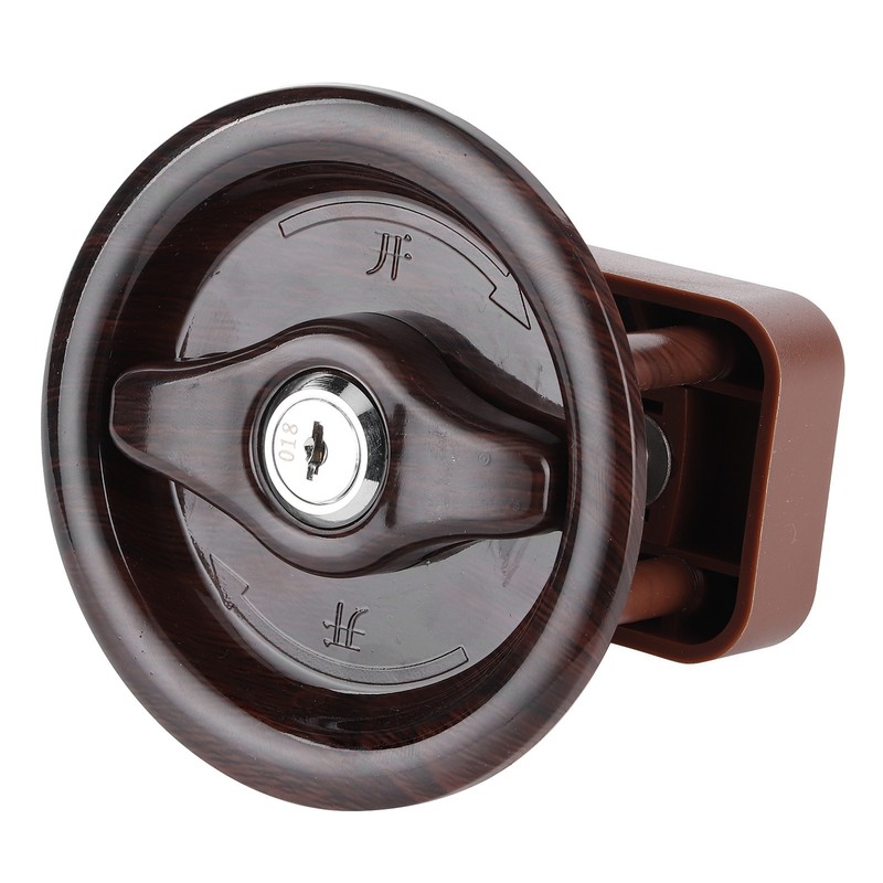 RV Toilet Bathroom Door Lock with 2 Key for Caravan