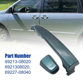 GXARTS Outside Exterior Sliding Door Handle Left Or Right Rear for Toyota Sienna 2004 2005 2006 2007 2008 2009 2010 MPN 69213-08020 6921308020 69227-08040