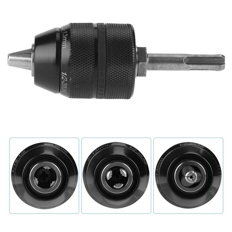 2-13MM Drill Chuck, Metal Keyless Drill Chuck Converter with SDS