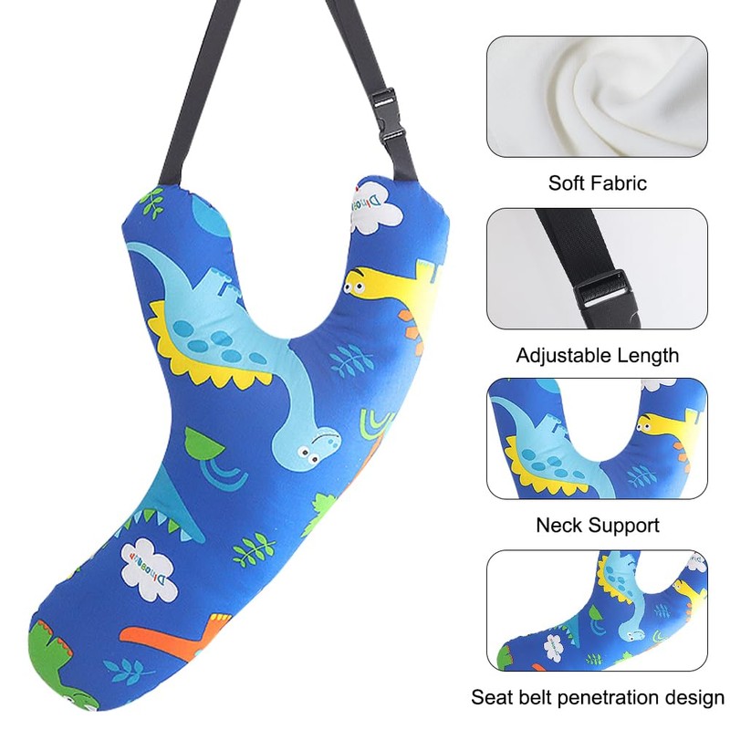 Umllpet Y-shaped car pillow for children, neck pillow and seat