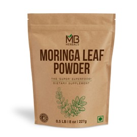 MB Herbals Moringa Leaf Powder 8 oz (227g / 0.5 LB) | 100% Pure Moringa Powder | Easily Mixes in Drinks & Smoothies | No Preservatives