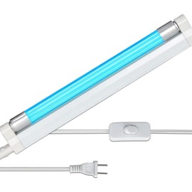 Coospider 6W UV Light Ozone Free,253.7nm Sanitizer Lamp with Cord and Plug, UVC Lamp for Shoes/Closet/Cabinet/Bathroom 110V CTUV-6– Perfect Father's Day Gifts