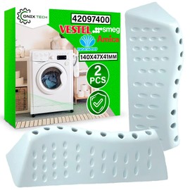 2 x Washing Machine Wings 140 x 47 x 41 mm with Original Code 42097400 for Vestel for Smeg Daewood for Amica ONIX TECH