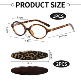 EOWVISN 1 Piece Of Leopard Print Glasses And 2 Pieces Of Leopard Print Hairpin, Leopard Print Ladies, Leopard Print Blue Light Glasses, Unresolution Filter Blue Light Glasses, Leopard Party Outfit.