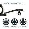 Thinvik Out-Front Extended Bike Computer Mount for Wahoo Gopro Bryton