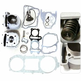61mm 180CC Big Bore Cylinder Kit with Camshaft Cylinder Head and Gaskets for GY6 125cc 150cc Scooter ATV and Quad