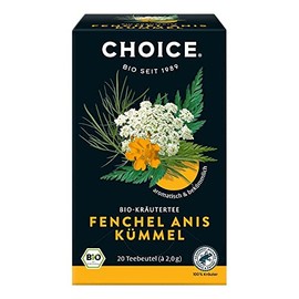 Choice Fennel Anise Cumin, Herbal Tea, 20 Bags, 40 g