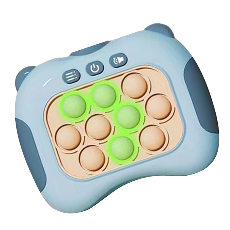 Quick Push Bubbles Game Toy Educational Decompression Light Up Pop