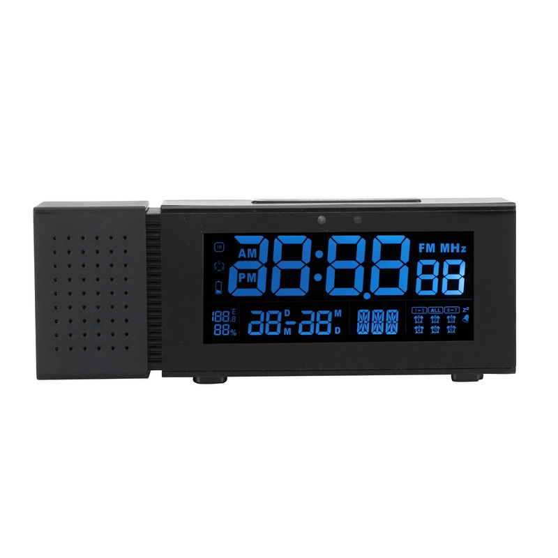 Alarm Clock Sound Light Multifunctional Digital for Household Color Night