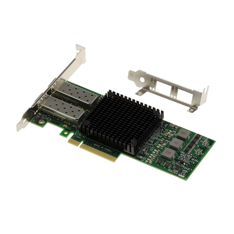 KALEA-INFORMATIQUE PCIe Controller Card 10G LAN Network Fibre SFP+ 2