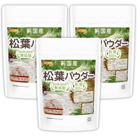 NICHIGA 06 Pure Domestic Pine Needle Powder, 4.2 oz (120 g) x 3 Bags, No Preservatives or Coloring Additives, 100% Natural Wild Pine Needles, Made in Japan