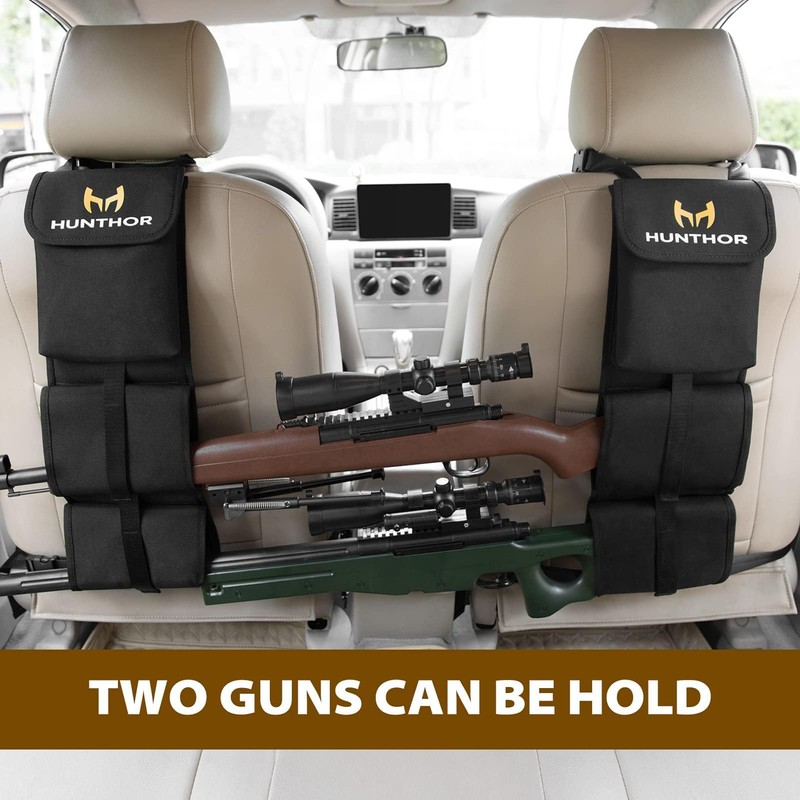 Hunthor Truck Gun Rack (A Pair), 900D Adjustable Seat Back