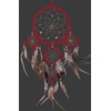 GURU SHOP Dream Catcher with Semi-Precious Stones - Red Diameter