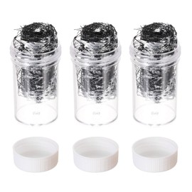 sourcing map 18g Gold Flakes 3 Bottles Silver Foil Sheets with Black Mesh Imitation Gold Leaf for Resin,Nail Art, Painting, Crafts, Jewelry Making and DIY Crafts (1 Bottle of 6g)