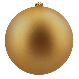 My-goodbuy24 Christmas Baubles, 1 Piece, Christmas Tree Baubles, Shatterproof and Shockproof, Christmas Tree Decoration, Diameter 20 cm, Gold, Matte