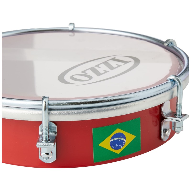 Izzo 6555 6-Inch ABS Tamborim - Red