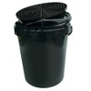 Voodoo Ride ERzwart+dk/grit Bucket 15L Black + Cover + Grid